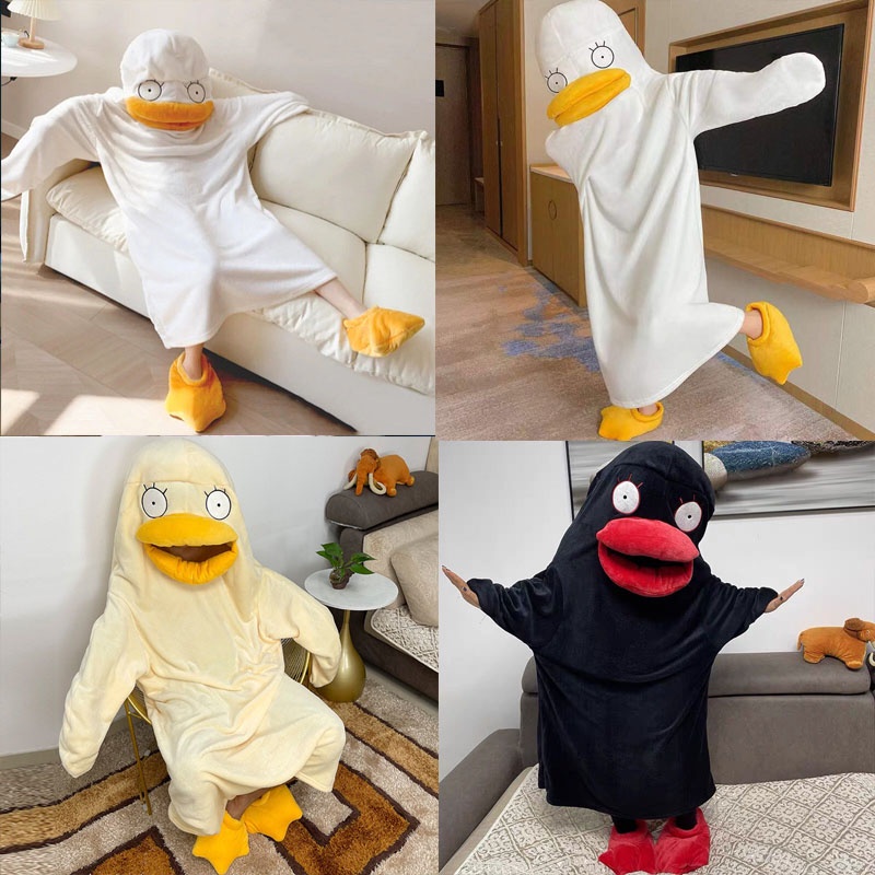 HMH พร้อมส่ง!🚚ชุดมาสคอต ชุดเป็ด Elizabeth ชุดนอนเป็ด เป็ดอนิเมะ ชุดมาสคอสการ์ตูน ชุดคลุมน่ารัก สัมผั
