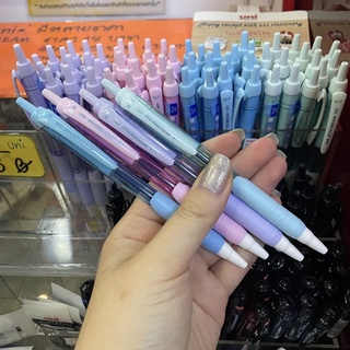 ปากกา uni jetstream แบบกด สี pastel หมึกน้ำเงิน