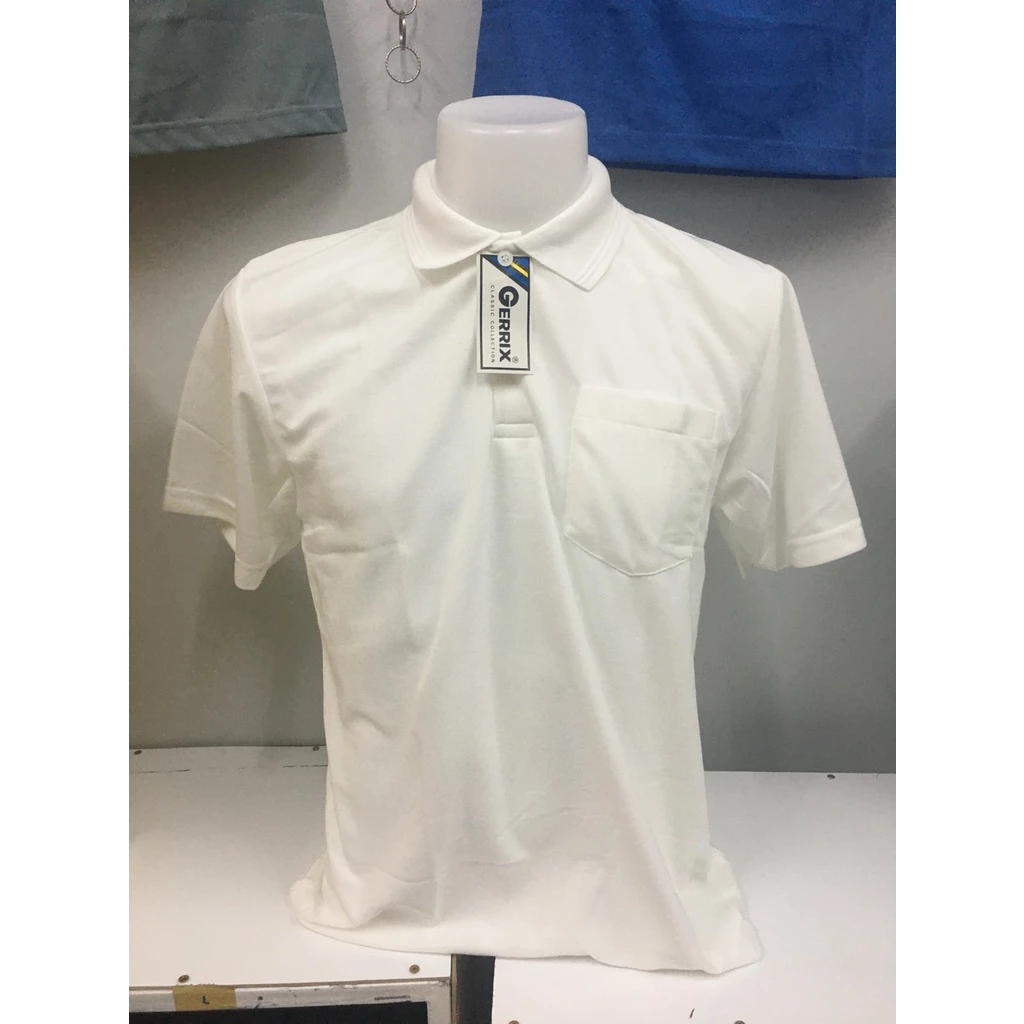 Polo จูติ มีกระเป๋า แขนปล่อย ยี่ห้อ Gerix(เกอริกซ์) งานเย็บประณีต เนื้อหนานิ่ม ใส่สบาย