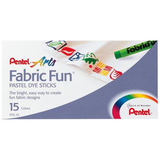 สีชอล์กเพ้นผ้า Pentel Arts Fabric Fun 15 สี