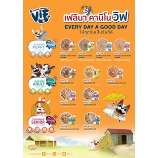 ใหม่ Felina Canino VIF เฟลินา คานิโน วิฟ อาหารเปียกสุนัข ชนิดซอง ขนาด 75 กรัม