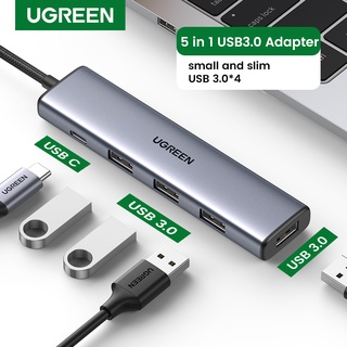 Ugreen ฮับ Usb 4 พอร์ต Type C เป็น Usb 3.0 Hub Usb เป็น Type C อุปกรณ์เสริมคอมพิวเตอร์