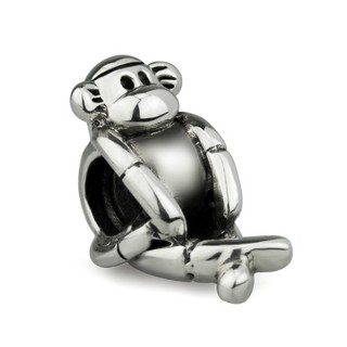 OHM Beads รุ่น Sock Monkey - Silver 925 Charm เครื่องประดับ บีด เงิน เแก้ว จี้ สร้อย กำไล OHMThailand