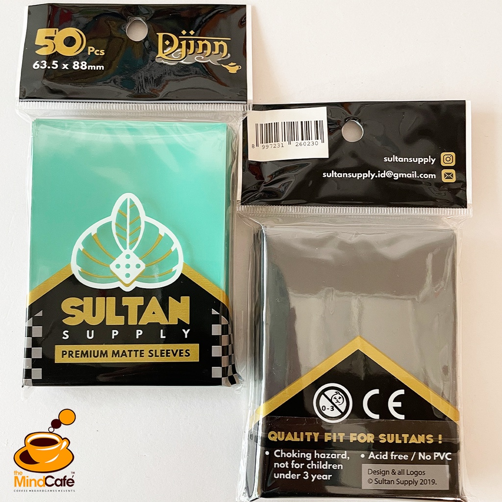 [The Mind Cafe] Mint Sulltan Djinn Premium Matte Card Sleeves - 63.5x88mm (50 ชิ้น)