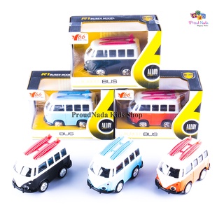 ProudNada Toys ของเล่นเด็ก โมเดล รถตู้ รถโฟล์คสวาเกน R1 BUSES MODEL ALLOY BUS SERIESS NO.MY66-Q1115