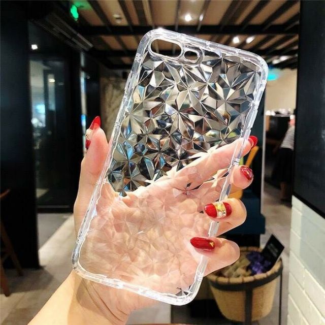 เคสไอโฟน / Case I phone เคสใสนิ่ม 3D เพชร ลายในตัว forI phone 6,6s / 6plus, 6splus / 7,7plus / 8,8pl