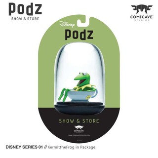 COMICAVE STUDIOS Podz Disney Series 01 – Kermit the Frog ฟิกเกอร์ โมเดล  ตุ๊กตา ของเล่น ดิสนีย์ ถ้วย