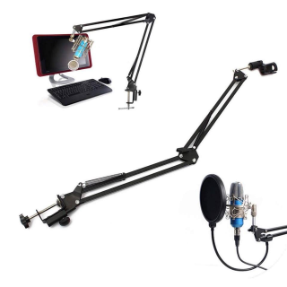 ขาไมค์ ขาตั้งไมค์โครโฟน Desktop Microphone Holder Suspension Boom