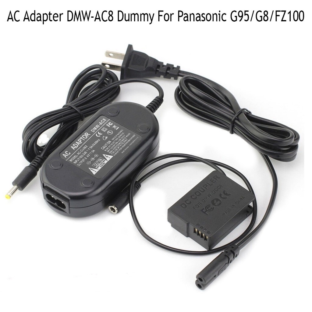 Dummy Battery AC Adapter DMW-AC8+DMW-DCC8 Dummy For Panasonic G95/G8แบตดัมมี่ แบตกระสือ