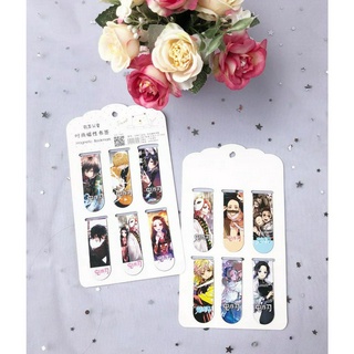 ✨พร้อมส่ง✨ชิ้นละ 16บาท​ไม่​ใช่6ขิ้น demon slayerดาบพิฆาตอสูร鬼滅の刃Kimetsu no Yaiba ที่คั่นหนังสือแม่เหล็ก (จัดส่งแบบสุ่ม)