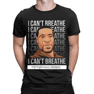 เสื้อยืด พิมพ์ลายกราฟฟิค I Cant Breathe George Floyd Black Lives Matter สไตล์ฮิปสเตอร์ สําหรับผู้ชายS-5XL