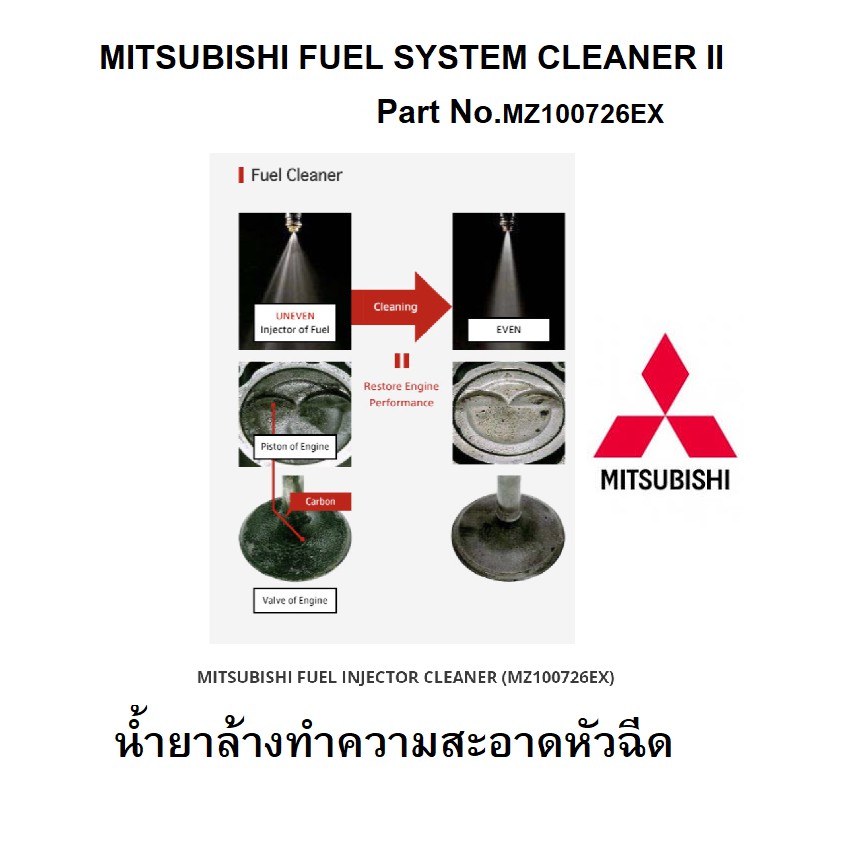 น้ำยาล้างทำความสะอาดหัวฉีด เบนซิน FUEL SYSTEM CLEANER II Part No
