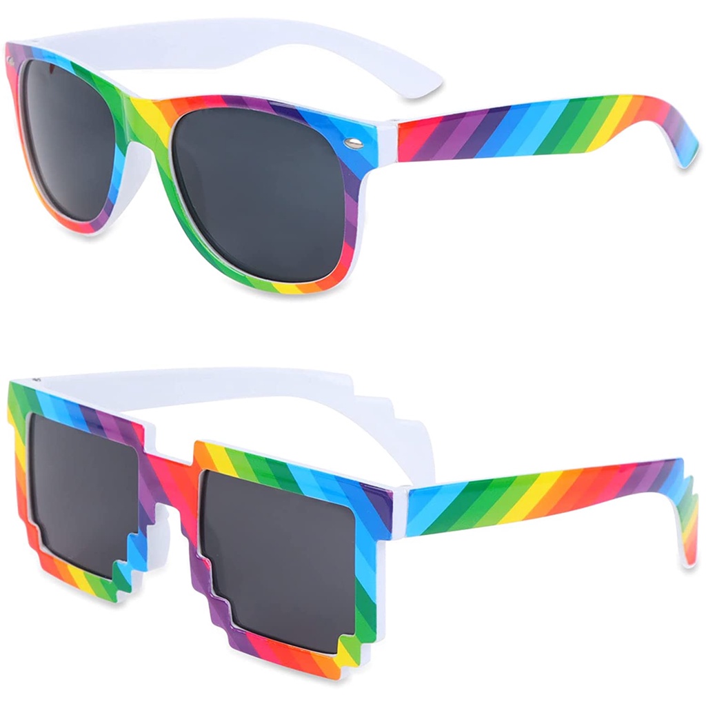 แว่นกันแดด แว่นสีรุ้ง กันแดด UV400 สีรุ้ง เรนโบว์ PRIDE LGBT LGBTQ Rainbow Sunglasses Glasses