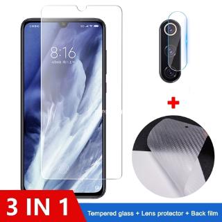 3-in-1 ตัวป้องกันหน้าจอ + ตัวป้องกันเลนส์ สําหรับ Xiaomi Mi 9T Mi9T A3 A2 9 8 Pro Lite กระจกนิรภัย