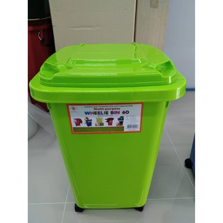 ถังพลาสติก-ถังขยะ มีล้อ 60ลิตร Wheelie bin 60L