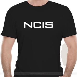 เสื้อยืด ผ้าฝ้าย พิมพ์ลายโลโก้ Ncis Tv Show สีดํา แฟชั่นสําหรับผู้ชายS-5XL