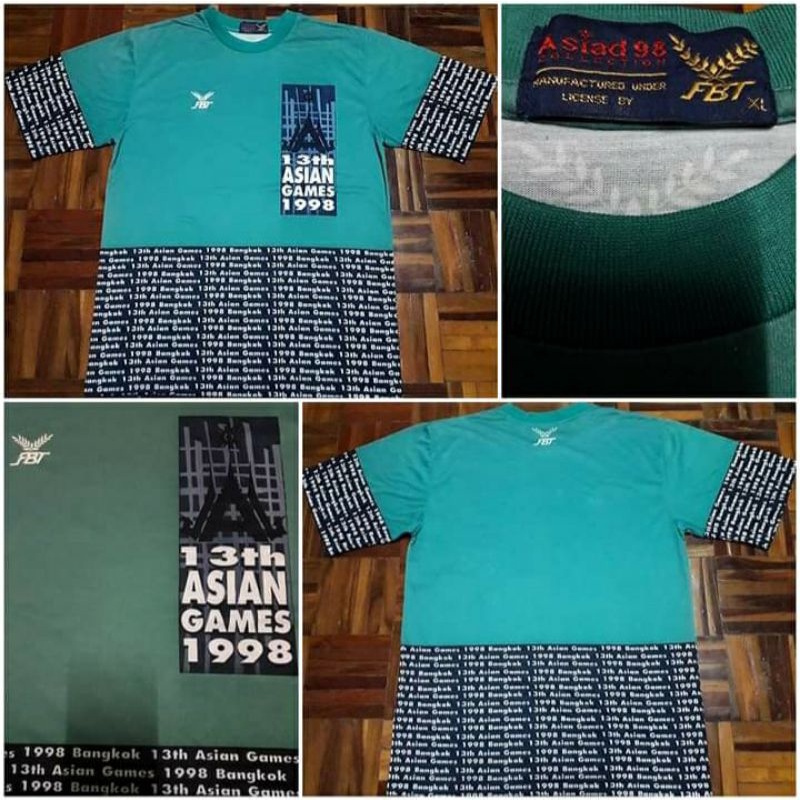 Vtg Asian Games Bangkok 1998 by FBT ไซส์ L (อก21.5xยาว30.5)