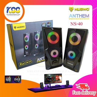 NUBWO NS-40 ANTHEM Stereo Gaming Speaker ลำโพง usb**เบสแน่นๆ**