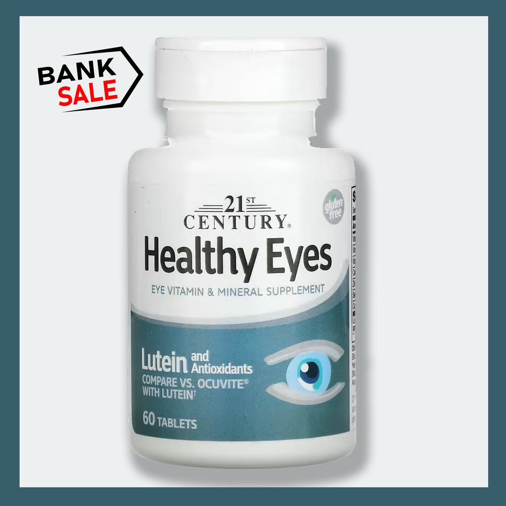 พร้อมส่ง 21st Century, Healthy Eyes, Lutein and Antioxidants, 60 Tablets