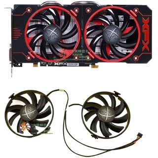 พัดลมระบายความร้อนการ์ดจอ XFX XFX RX 460 4G FDC10U12S9-C สีดํา