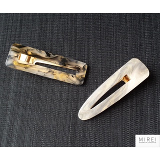 !!!สินค้าใหม่!!! กิ๊บติดผมลาย Marble สไตล์เรโทร สินค้าส่งจากไทย