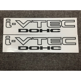 สติกเกอร์ i-vtec dohc ติดข้างประตูรถ honda มีสองสี ราคาต่อคู่