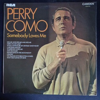 แผ่นเสียง 12 นิ้ว PERRY COMO Somebody Love Me นักร้องยอดนิยม ในอดีต ทดลองฟังได้ครับ