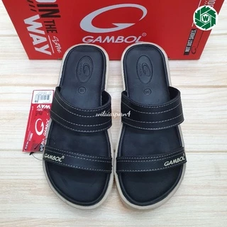 GAMBOL รองเท้าแตะสวมหญิง รุ่น GW42141 ไซส์ 36-39 สีดำ สีน้ำตาล สีอิฐ ยปส.