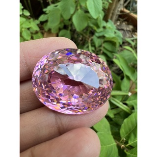 Cz pink Diamond 136 cts 24x30mm