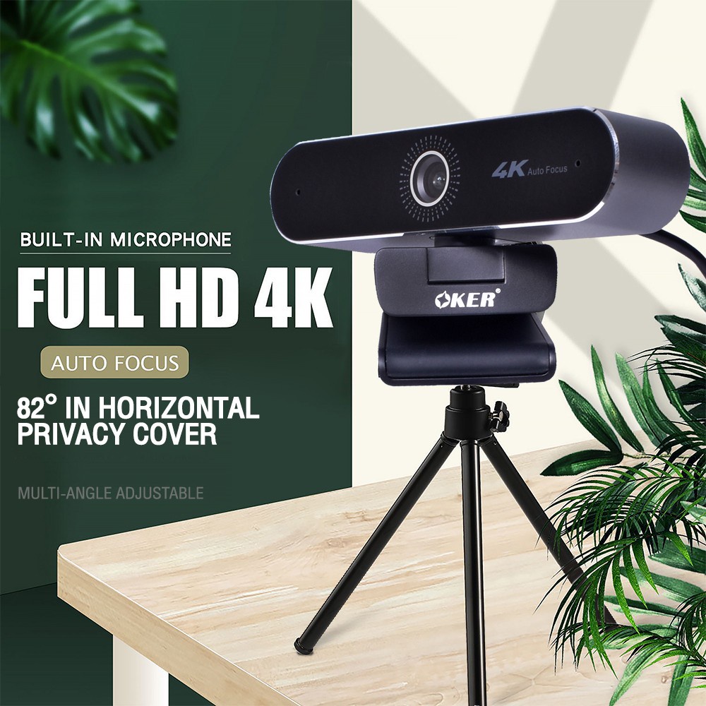 OKER A538-4K ULTRA HD AUTO FOCUS WEBCAM