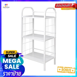 ชั้นวางของ 3 ชั้น STACKO AMAS 44x30.5x91.5 ซม. สีขาว3-TIER SHELVING UNIT STACKO AMAS 44X30.5X91.5CM WHITE