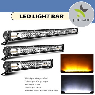 บางเฉียบ 8 "14" 20 " ไฟสปอตไลท์ LED ไฟตัดหมอกรถยนต์ มอเตอร์ไซด์ รถยนต์ Off Road Light Bar มอเตอร์ไซต์ ATV ออฟโรด ไฟ 180W