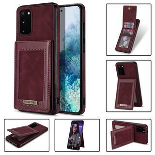 เคสโทรศัพท์มือถือหนัง ฝาพับ พร้อมช่องใส่บัตร หรูหรา สําหรับ Samsung Galaxy Note20 S20 Ultra S20 Plus S20+ S20 FE 5G 2022 A71 A51 4G