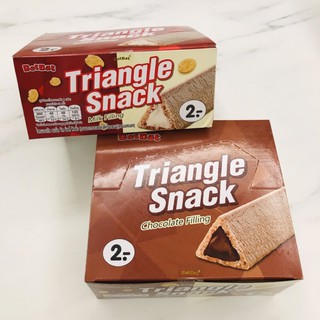 Triangle Snack ไตรแองเกิล 2บ. รสนม ช็อกโกแลต 24ชิ้น