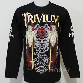 เสื้อวง TRIVIUM เสื้อยืด เสื้อ แขนยาว ทริเวียม size ยุโรป LT163