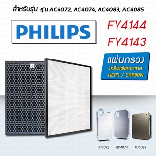 แผ่นกรองเครื่องฟอกอากาศ Philips FY4144, FY4143 สำหรับเครื่องฟอกอากาศ PHILIPS รุ่น AC4072 ,AC4074 ,AC4083 ,AC4085 ,AC408