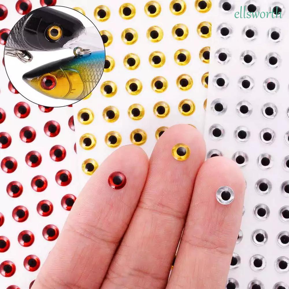 ELLSWORTH Fishing Sticker 3D Fish Eyes Fishing Tackle Artificial Fish