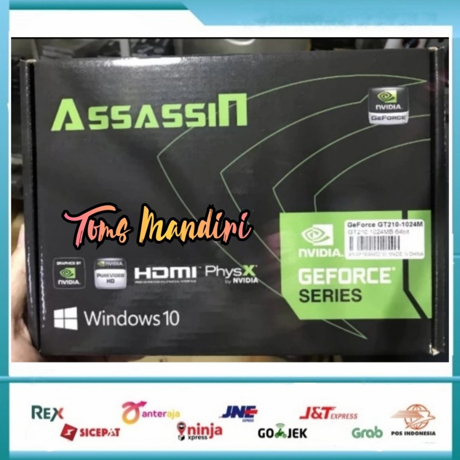 การ์ด Vga assain GT210 1GB 64Bit