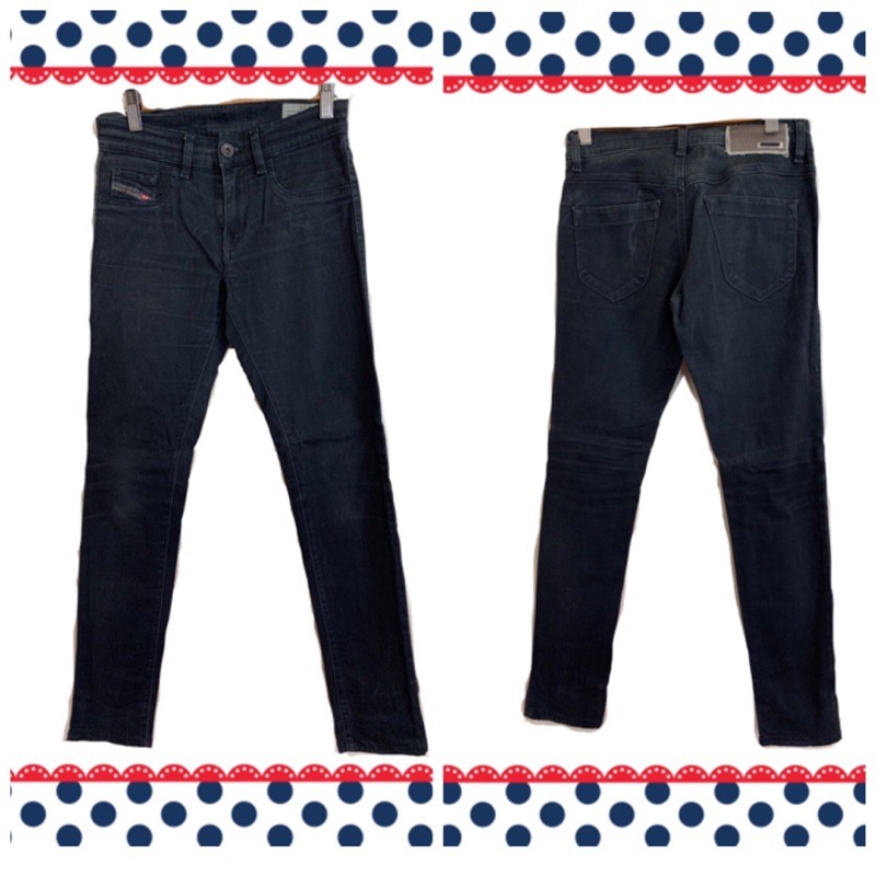 Used Diesel Jeans ของแท้ สีดำซีด