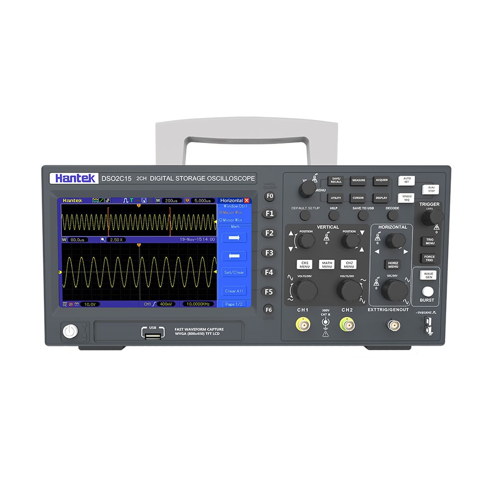 Hantek Digital Oscilloscope DSO2C10 2C15 2D10 + 2D15 2 ช่อง 100Mhz/150Mhz Storage Ososcoccilpio 1GSa