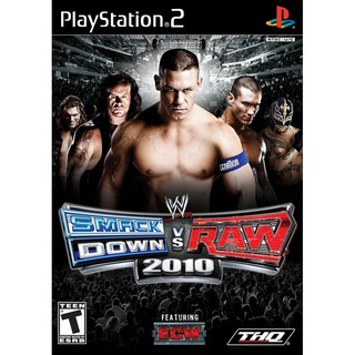 WWE SmackDown vs. Raw 2010 PS2 แผ่นเกมส์ps2 แผ่นเกมเพล2 เกมps2 เกมมวยปล้ำ wweps2