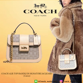 COACH ALIE TOP HANDLE IN SIGNATURE JACQUARD