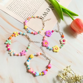 สร้อยข้อมือลูกปัด&amp;ไข่มุก ใส่ไปทะเล คาเฟ่