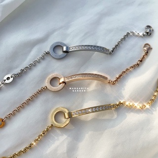 「 โค้ด ZJRP2 ลดทันที 45.- | ช้อปขั้นต่ำ 300.- 」 Margarita Mixed Chain Link Bracelet