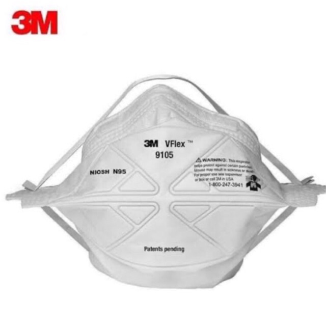 หน้ากากN95 3M N95 รุ่น 9105 Vflex pm2.5