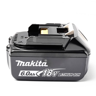 Makita BL1860 BL1860B แบตเตอรี่ลิเทียม 18V. 6.0 Ah LI-ON รหัส 197709-4 แบตเตอรี่