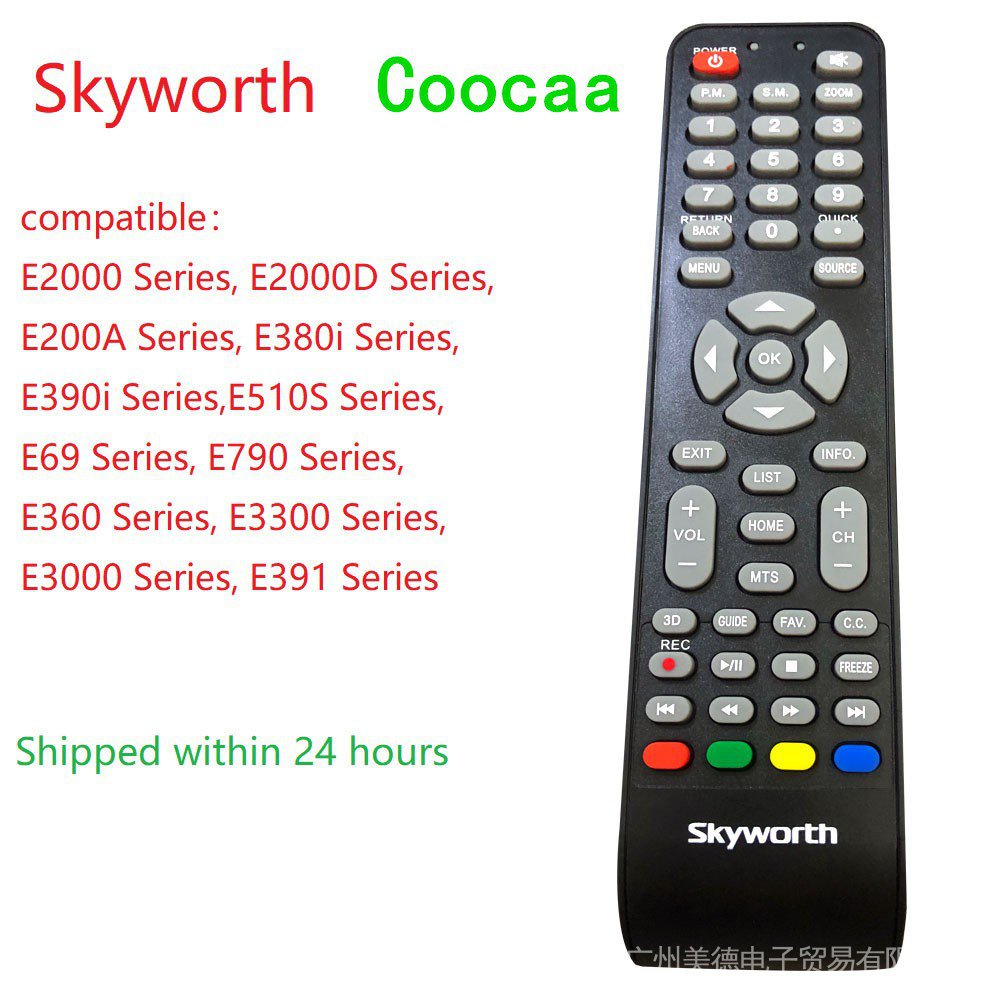 รีโมตคอนโทรล Coocaa Skyworth Smart TV E2000 Series E2000D Series E200A Series 3000 Series E390i Series E69 Series E4