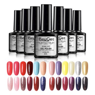 สีเจล BeuGet nail gel polish สีทาเล็บ สีทาเล็บเจล 8ml มีครบทุกสี💖