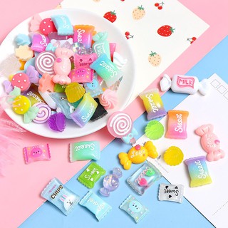 [Resin accessories] Lollipop candy sugar simulation cream glue mobile phone case diy handmade earrings hair accessories material package resin accessories