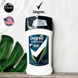 [Degree] Men UltraClear Black+White Driftwood Antiperspirant Deodorant Stick 76g โรลออนสติ๊ก ผลิตภัณฑ์ระงับกลิ่นกาย